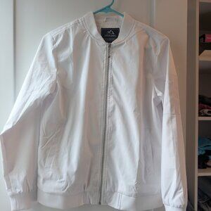 White Bomber Jacket No tags but Never Worn